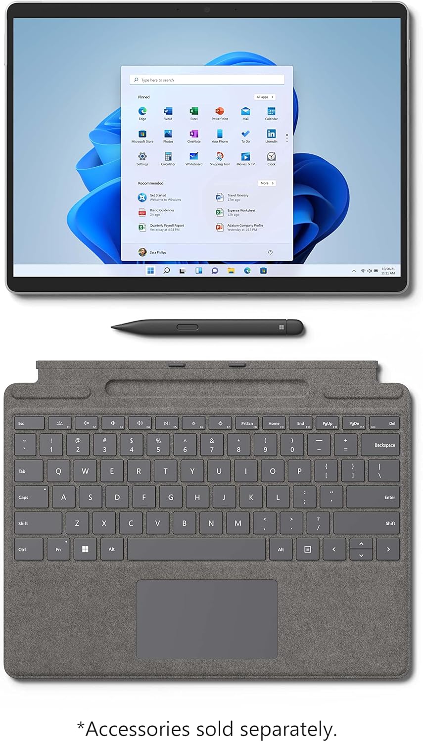 SURFACE PRO 8-i5 CPU-11TH GEN-8GB RAM-256GB SSD-TOUCH SCREEN